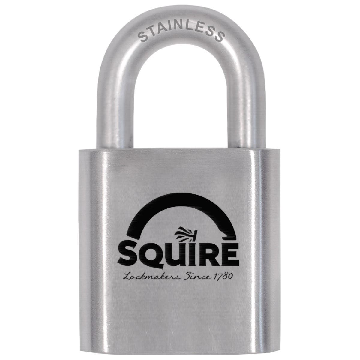 Squire Locks SQ-ST50S Stronghold Solid Stainless Steel 50mm Stronghold Marine Grade Padlock