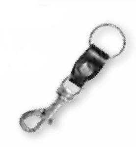 KEY-BAK 0305-907 Bolt Snap with Leather & Key Ring