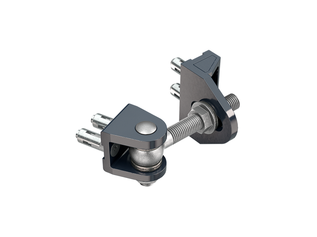 Locinox BOLTONHD-4D 180 Degree Bolt-On 4D Adjustable Hinge, 2-Pcs.