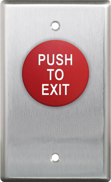 Camden CM-45 Mushroom Push Button W/ Stainless Steel Faceplate