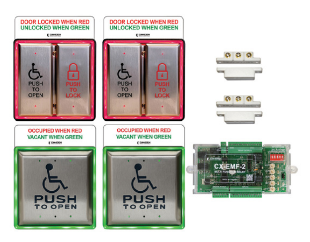 Camden Door Control CX-WC14AX Barrier Free Restroom Control Kit - Two Door Restroom System
