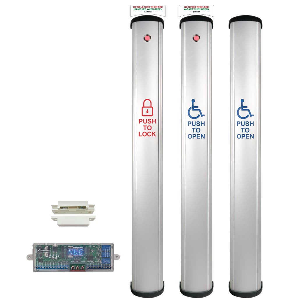 Camden Door Control CX-WC18 4-1/2" Wide Column Switch w/ LED Annunciator Restroom System Kit