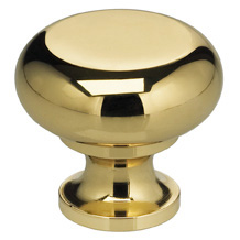 Omnia 9100/31 Modern Cabinet Knob - Solid Brass