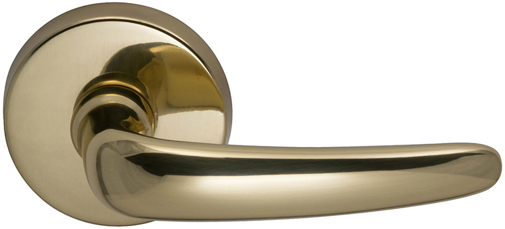 Omnia 762 Interior Modern Lever Latchset - Solid Brass
