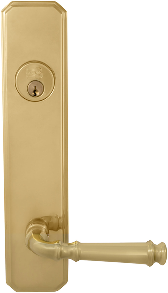 Omnia D11904 Exterior Traditional Deadbolt Entrance Lever Lockset - Solid Brass