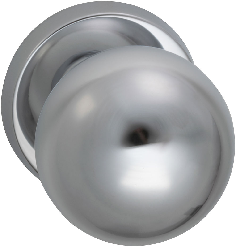 Omnia 198/60 Interior Modern Knob Latchset - Solid Brass