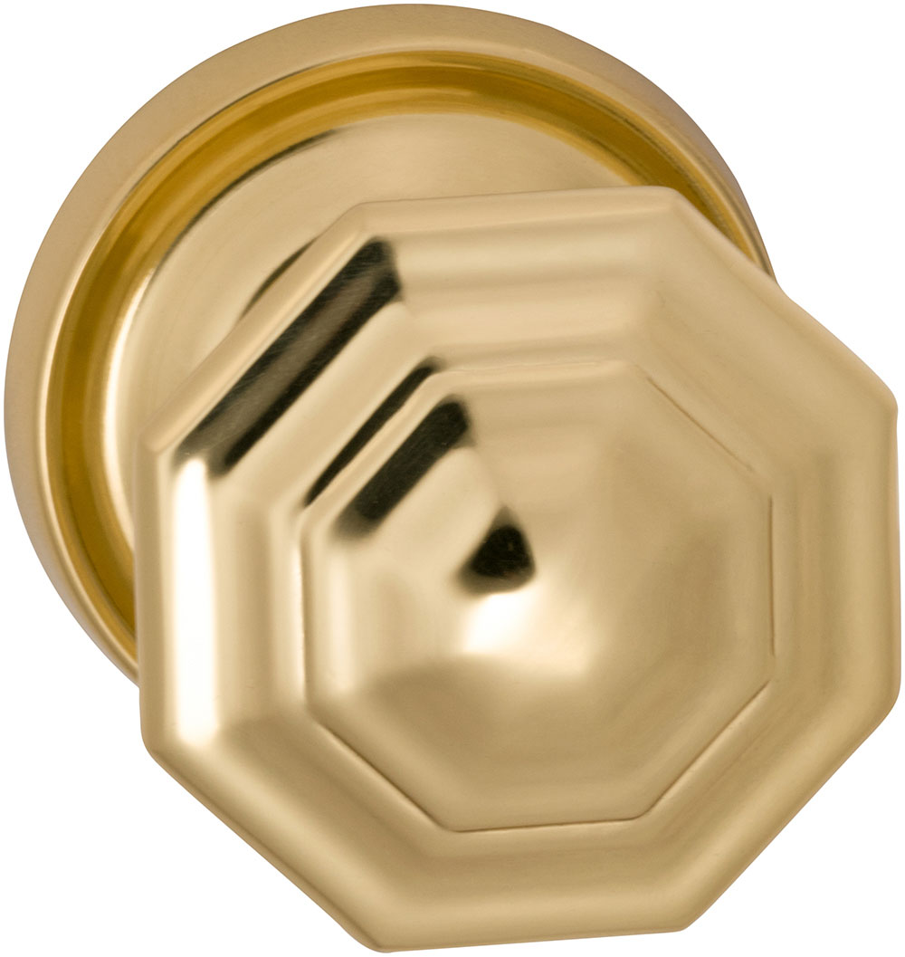 Omnia 201 Interior Traditional Knob Latchset - Solid Brass
