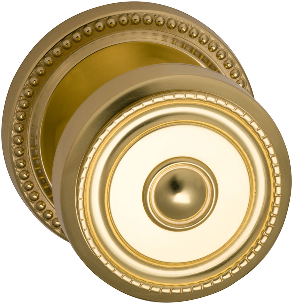 Omnia 430 Interior Traditional Knob Latchset - Solid Brass
