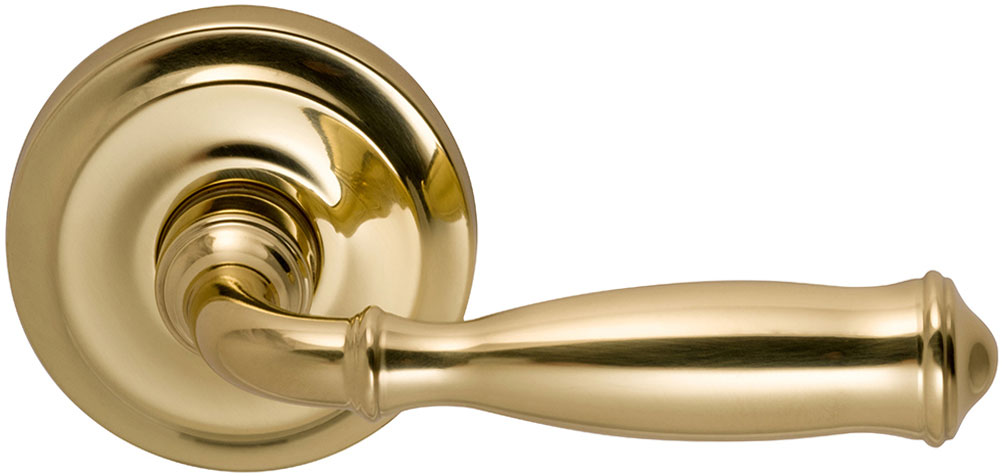 Omnia 944 Interior Traditional Lever Latchset - Solid Brass