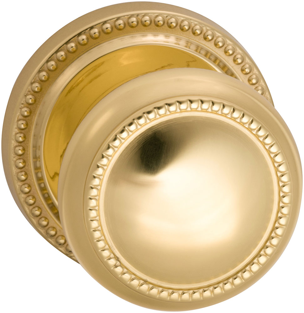 Omnia 443 Interior Traditional Knob Latchset - Solid Brass