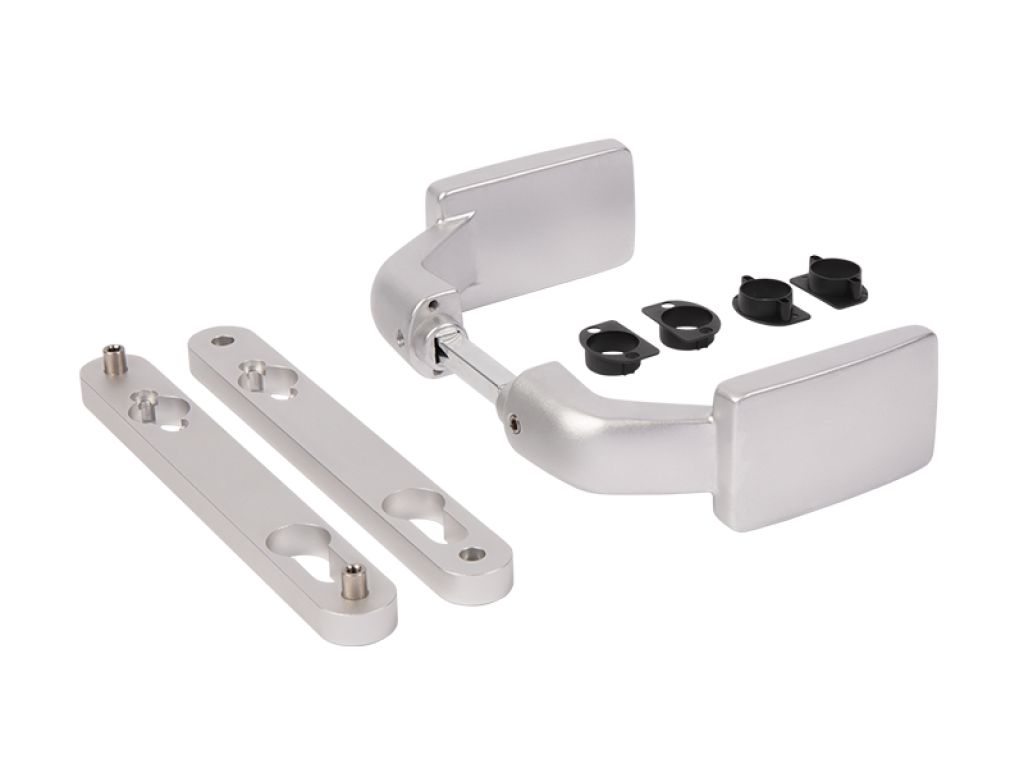 Locinox 3006FIX Aluminum Anodized Handle Pair w/ Fixed And/Or Rotating Operation