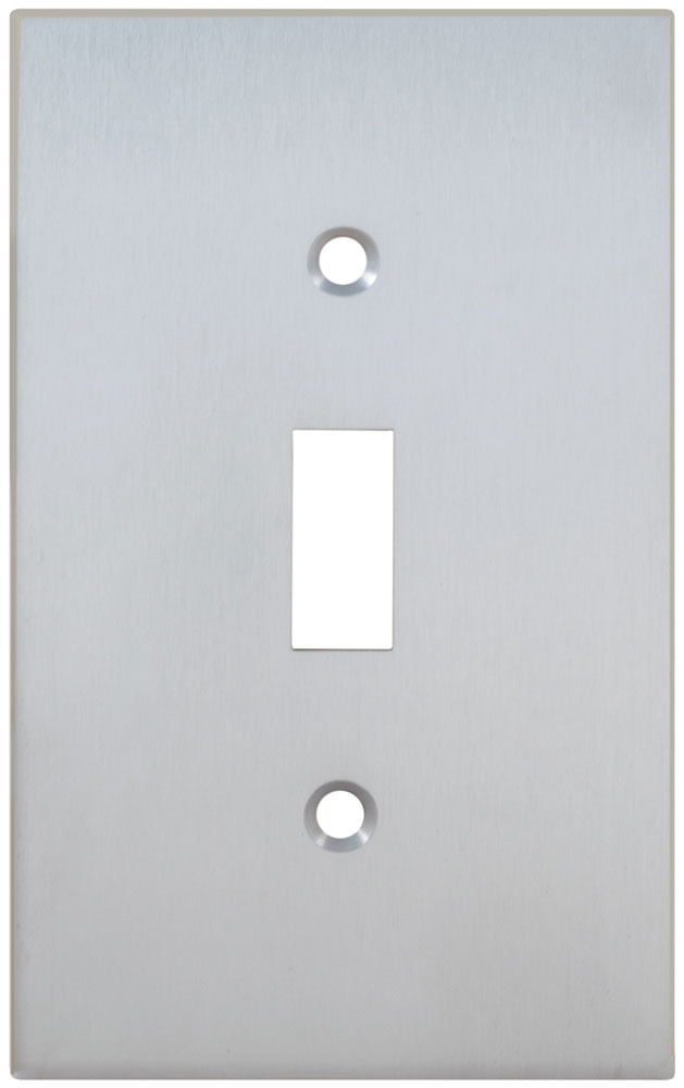 Omnia 8012 Modern Switchplate - Solid Brass