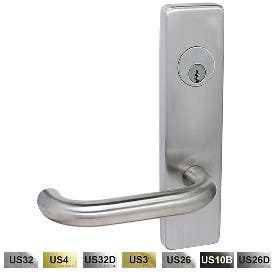 Cal-Royal NM Series Heavy Duty, Grade 1 Escutcheon Trim Mortise Lockset, Satin Chrome