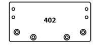 Cal-Royal 402 Drop Plate for 400 Series Door Closer