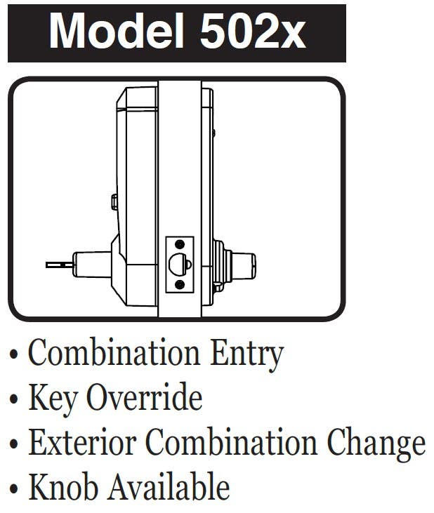 KABA Simplex 5000 Series Mechanical Pushbutton Lock