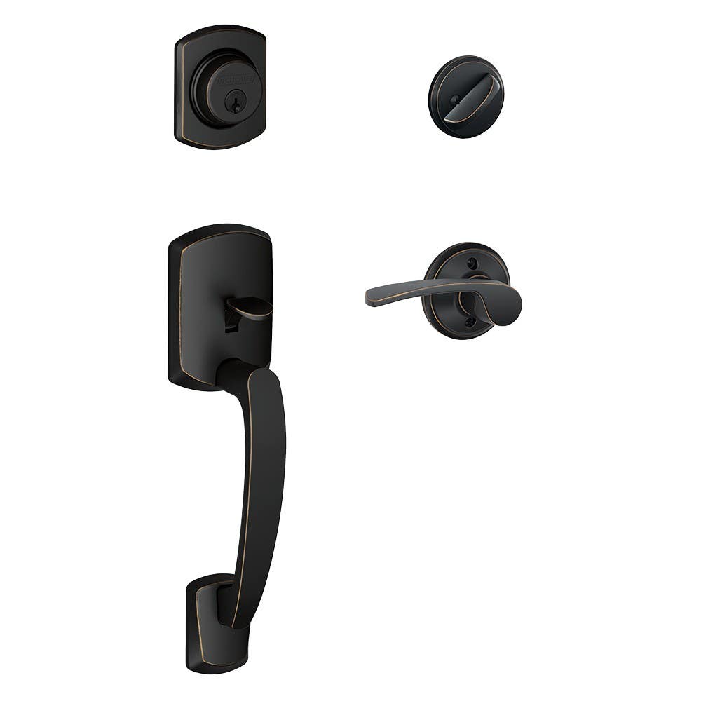 Schlage GRW Greenwich F Series Handleset