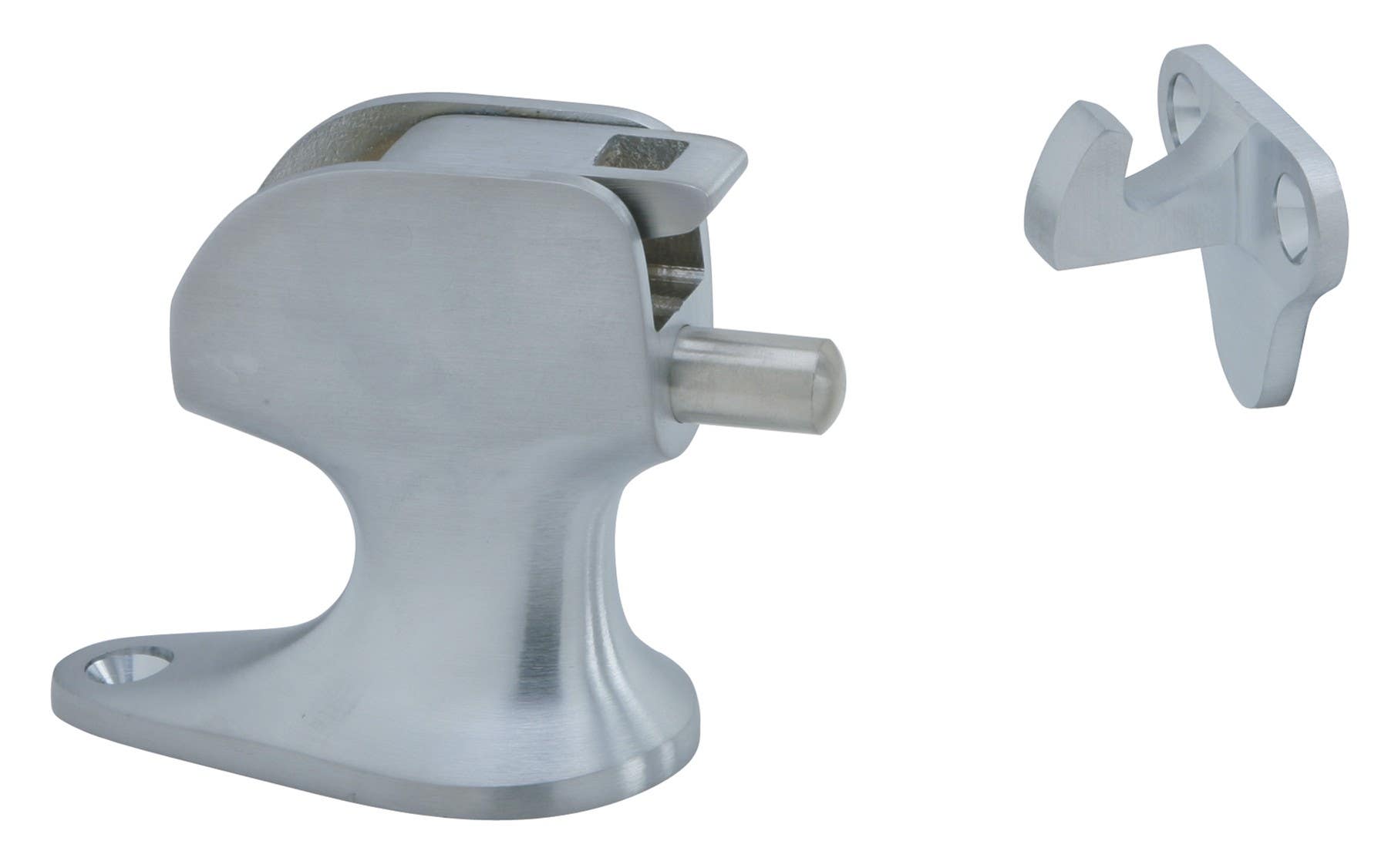 Ives FS9 Floor Stop & Semi-Automatic Holder, Brass