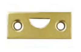 Omnia 123 Mortise Strike, Finish-Polished Brass, Lacquered