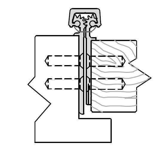 ABH A111LL Aluminum Continuous Geared Hinge Fully Concealed For Lead Lined Door