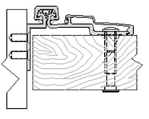 ABH A213HD Aluminum Continuous Geared Hinges Half Surface Models Center Hung Door