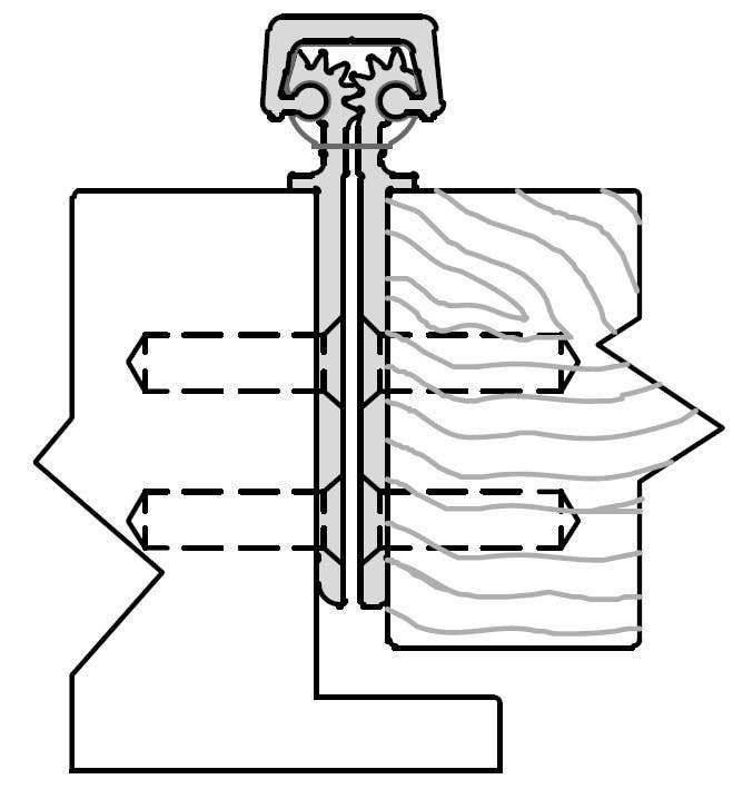 ABH A270LL Aluminum Continuous Geared Hinges Fully Concealed w/ 2" Thick Door