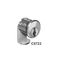 CompX C8722 National, Mailbox Lock For USPS Approved Architectural Mailboxes, Replaces Dura Steel, Bright Nickel