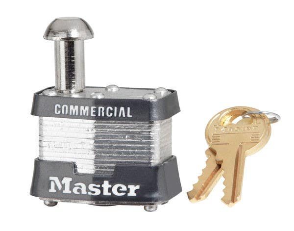 Master Lock 443 Non-Rekeyable Vending and Meter Padlock 1-9/16" (40mm)