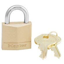 Master Lock 130D Solid Brass 1-3/16" (30mm) Padlock Keyed Different