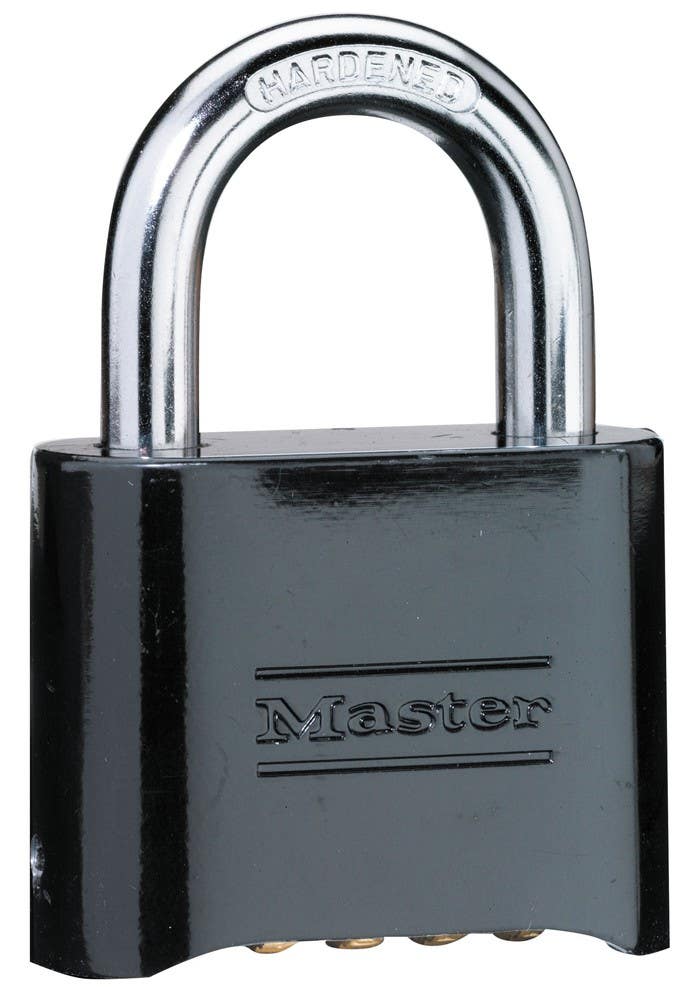 Master Lock 178D Set-Your-Own Combination Padlock (Black Finish)