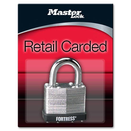 Master Lock 1803D Fortress Series Laminated Steel Pin Tumbler Padlock, 1-1/2" (38mm)