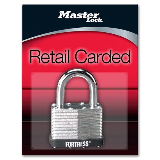 Master Lock 1805D Fortress Series Laminated Steel Pin Tumbler Padlock, 2" (51mm)