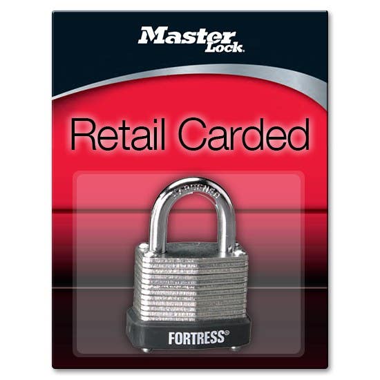 Master Lock 1807D Fortress Series Laminated Steel Pin Tumbler Padlock, 1-1/8" (29mm)