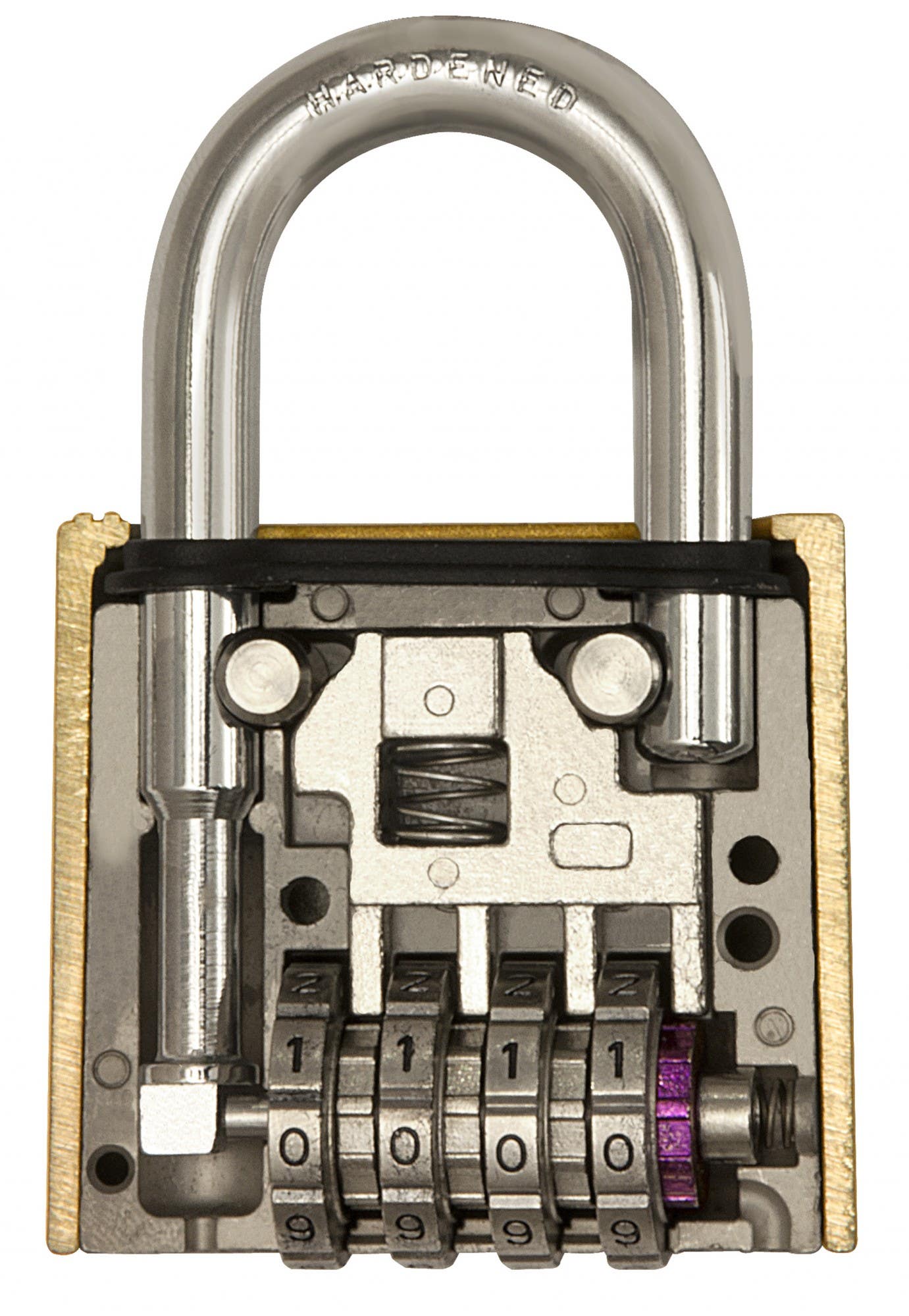Master Lock 975 2" Resettable Comination Padlock - Brass