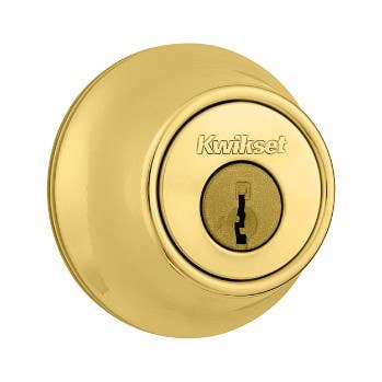 Kwikset 660 Single Cylinder Deadbolt in Polished Brass Speacial, Limited Stock