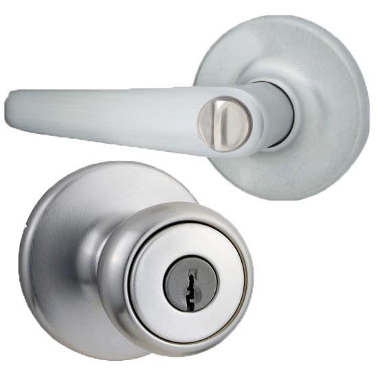 Kwikset 400DL US26D 276-627 RCAL RCS Delta Keyed Entry Lever in Satin Chrome