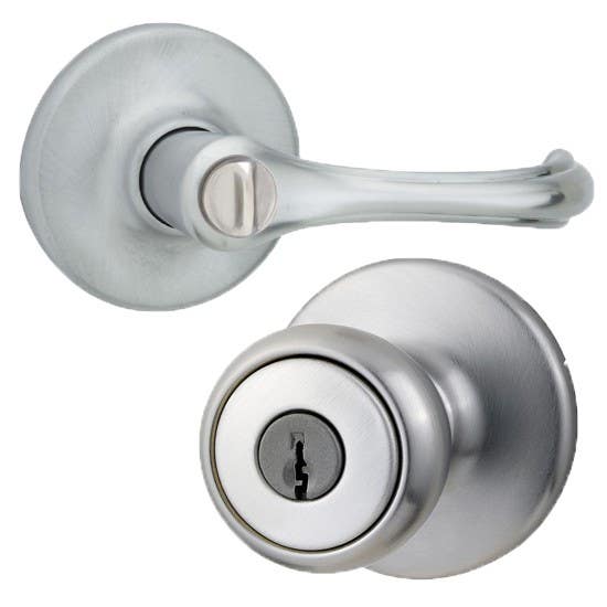 Kwikset 400DNL US26 279-948 RCAL RCS Entry Dorian Lever in Polished Chrome