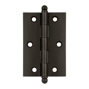 Deltana CH3020 3" x 2" Cabinet Hinge w/ Ball Tip, Pair