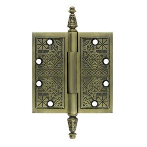 Deltana DSBP45 4-1/2" x 4-1/2" Square Ornate Hinge, Pair