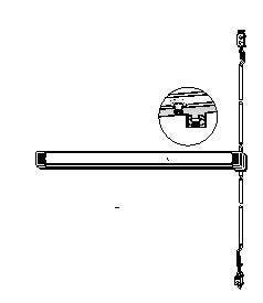 Adams Rite 8600 Narrow Stile Concealed Vertical Rod Exit Device- Life-Safety