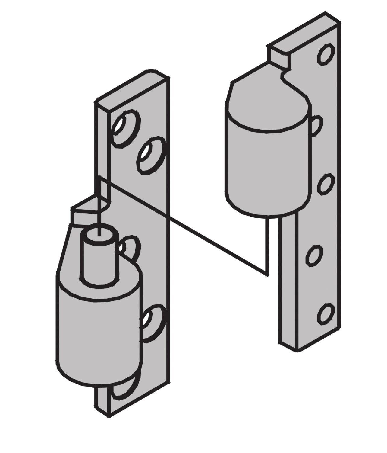 Ives 7215 3/4" Offset Pivot, Non Fire Rated