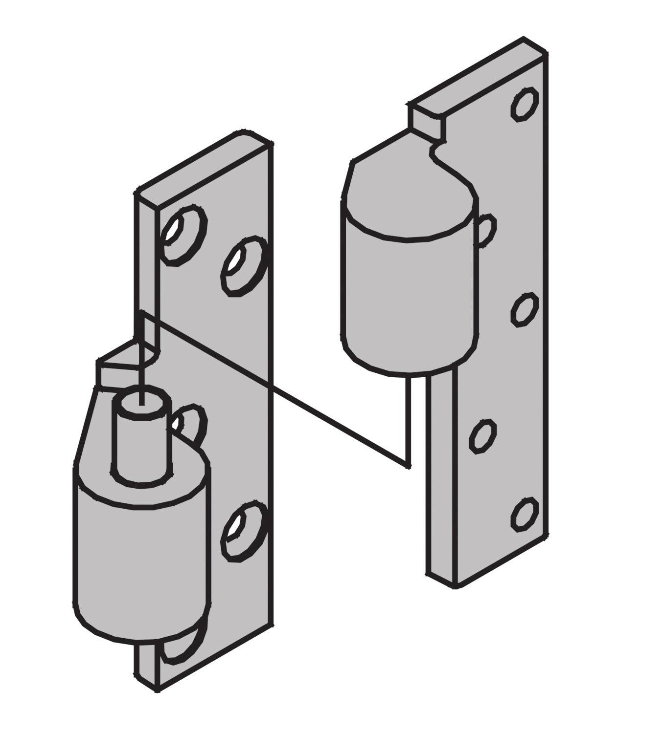 Ives 7237F Fire Rated 3/4" Offset Pivot