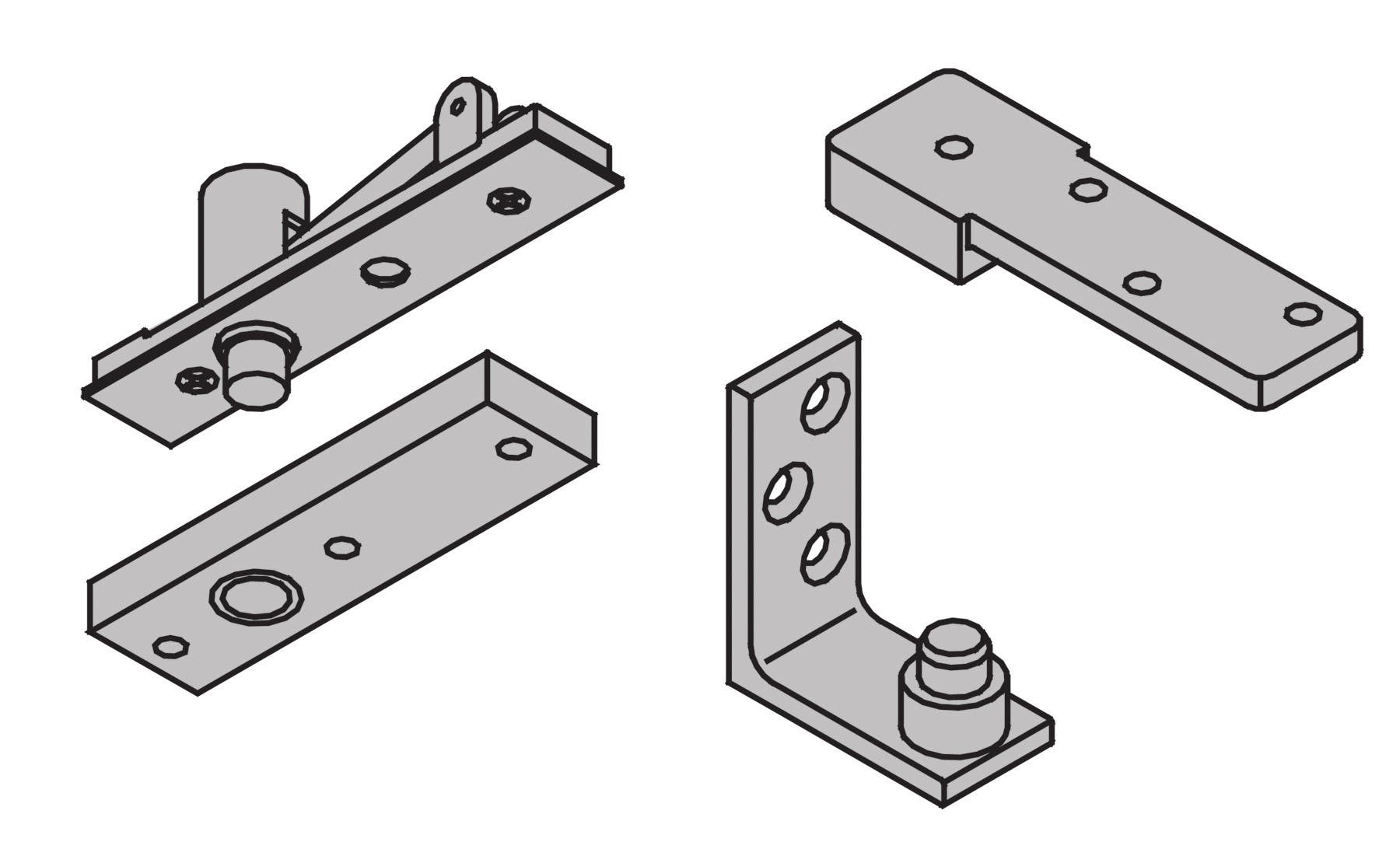 Ives 7255J  1-1/2" Pivot - Center Hung