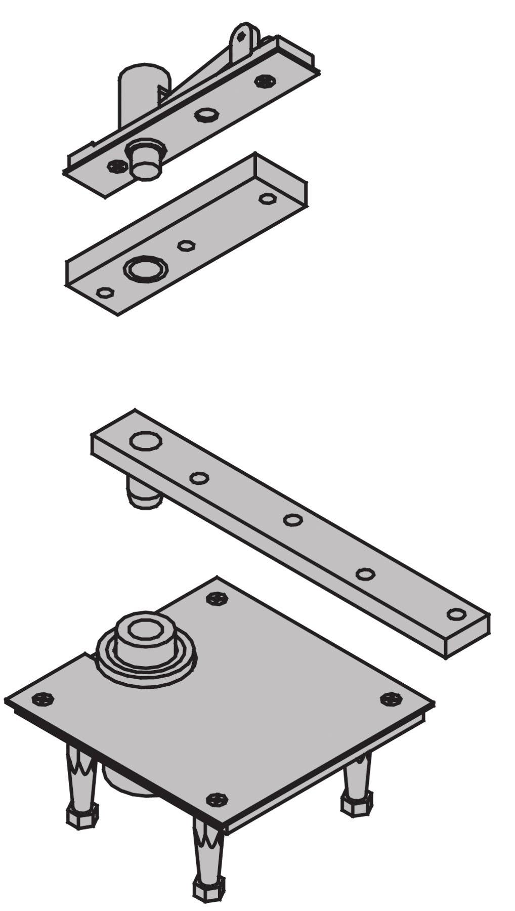 Ives 7256  1-1/2" Pivot - Center Hung