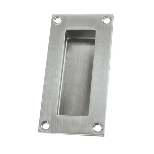 Deltana FP155U32D Flush Pull, Rectangular, Stainless Steel, 4" x 1" x-1/2", Finish-Brushed Stainless