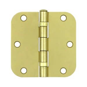 Deltana S35R5BB 3-1/2" x 3-1/2" x-5/8" Radius Hinge, Ball Bearing, Steel, Pair