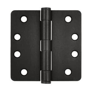 Deltana S44R4HD 4" x 4" x 1/4" Radius Hinge, HD, Pair