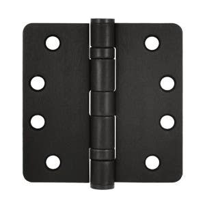 Deltana S44R4HDB 4" x 4" x 1/4" Radius Hinge, HD, Ball Bearing, Pair