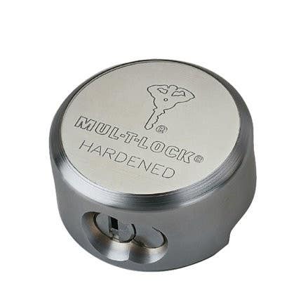 Mul-T-Lock TR100 Hardened Steel Hockey Puck Padlock, Non-Key Retaining