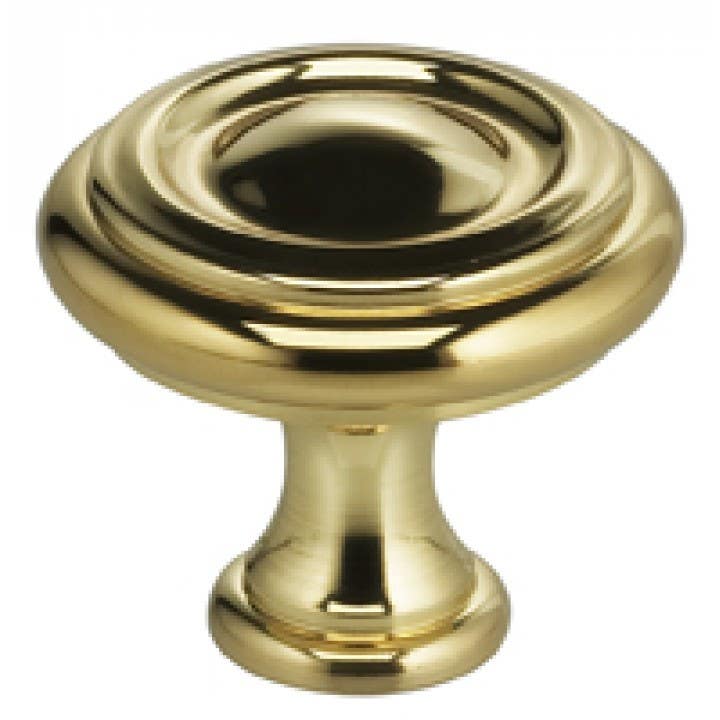 Omnia 9141/30 Classic Cabinet Knob - Solid Brass