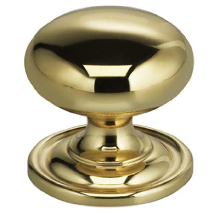 Omnia 9158/30 Classic Cabinet Knob - Solid Brass